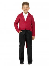 Jacheta frac rosu copii elegant baieti