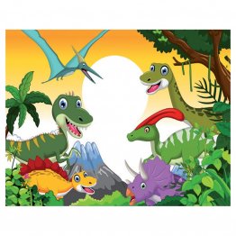 Puzzle Dinosaurs , 50 piese , 30 x 20 cm