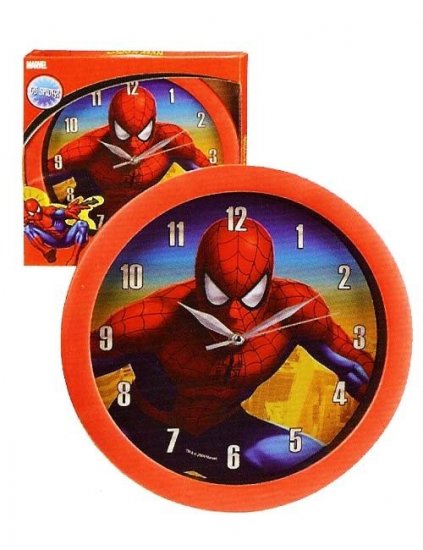 ceas-copii-de-perete-spiderman-red