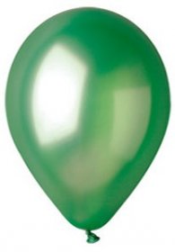 100 baloane rotunde verde metalizate 28 cm