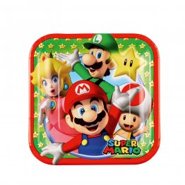 Set 8 farfurii party Super Mario 18 cm