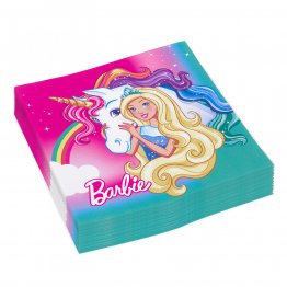 Set 20 servetele party Barbie Dreamtopia 33 x 33 cm