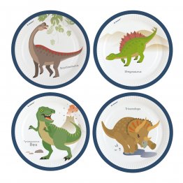 set-8-farfurii-party-dinozauri-dinosaur-world-23-cm