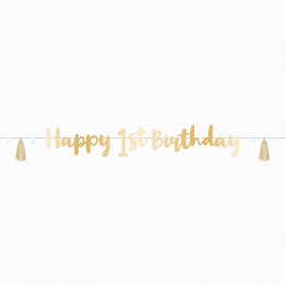 banner-decorativ-auriu-cu-ciucuri-albastre-pentru-petrecere-1-8-m-happy-birthday-prima-aniversare