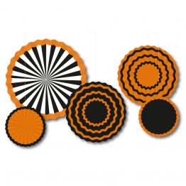 set-5-decoratiuni-din-hartie-rozete-evantai-orange-si-negri