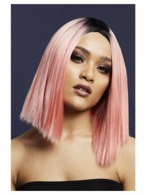 Peruca roz coral profesionala Kylie