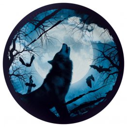 Set 8 farfurii petrecere Wolf and Moon 23cm