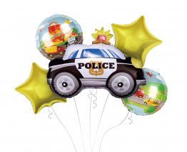 buchet-baloane-masini-police-party-5-bucati