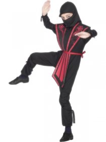 costum-ninja-copii-rosu