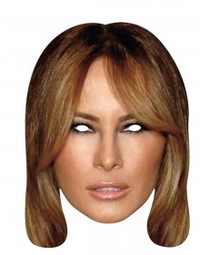 masti-celebre-masca-carton-Melanie-Trump