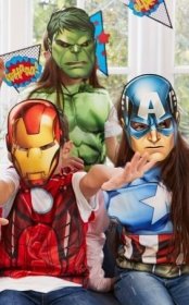 Accesorii super erou tricou Iron Man copii cu masca