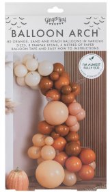 Arcada aranjament baloane cupru peach cu pampas 80 buc