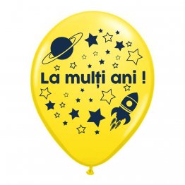 Set 25 baloane latex inscriptionate "La multi ani!"