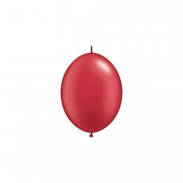 Balon Cony Pearl Ruby Red, 6 inch (15 cm), Qualatex 90476, set 50 buc