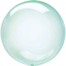 Balon folie clear crystal Green 45 cm
