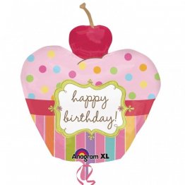 Balon Folie Figurina Birthday Cupcake - 56 x 61 cm