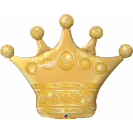 Balon Folie Figurina Golden Crown - 104 cm