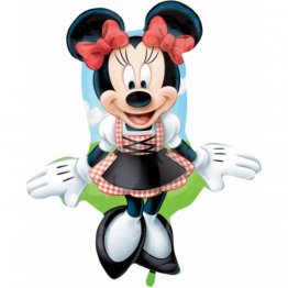 Balon Folie Figurina Minnie Mouse Dirndl, 95 cm