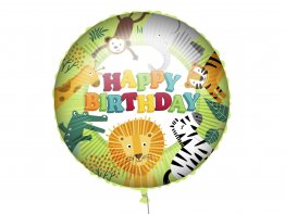 Balon folie Jungle Happy Birthday 45 cm