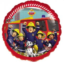 balon-folie-pompierul-sam-si-echipa-de-pompieri-45-cm