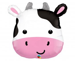 Balon folie jumbo cap vacuta Cute Cow 96cm