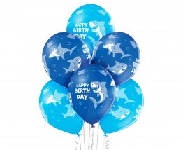 set-6-baloane-latex-albastre-happy-birthday-shark-30-cm