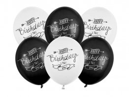 set-baloane-latex-30-cm-happy-birthday-alb-negru-6-buc