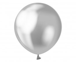 Set 20 baloane latex 13 cm argintiu platinat