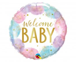 balon-folie-46-cm-welcome-baby-watercolor