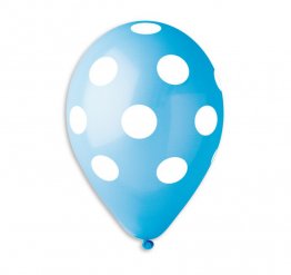 Set 100 baloane bleu 30 cm inscriptionate cu buline albe
