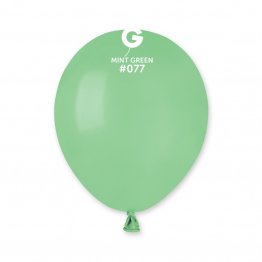 Set 100 baloane verde menta rotunde standard 13 cm