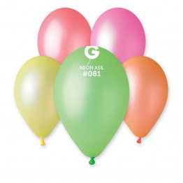Set 500 baloane asortate culori neon, 26 cm