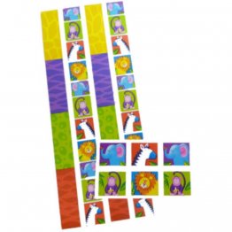 Stickere decorative pentru copii - Jungle Party, Set 12 piese