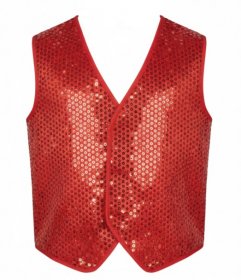 Vesta cu paiete rosie copiI