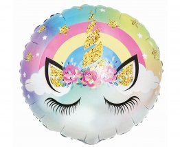 balon-folie-unicorn-curcubeu-pastel-46-cm