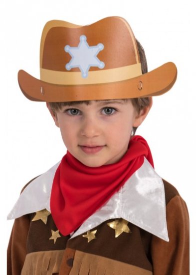 Set 6 coifuri din hartie petrecere cowboy copii