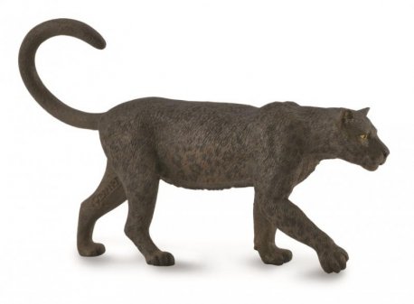 Figurina Leopard negru pictata manual L Collecta