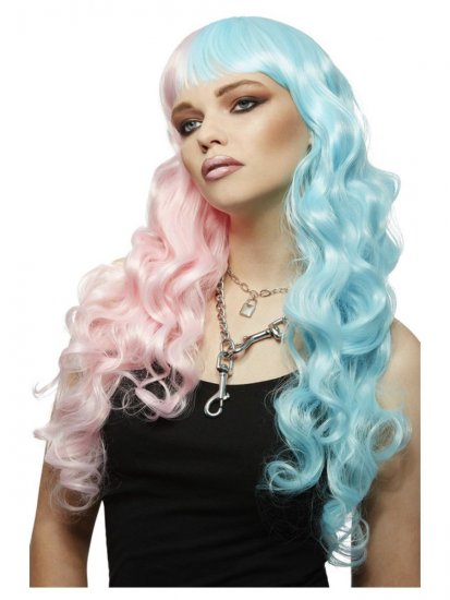 peruca-profesionala-roz-si-albastru-cotton-candy-angel