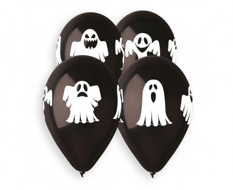 baloane-negre-fantome-halloween-6-buc-33-cm