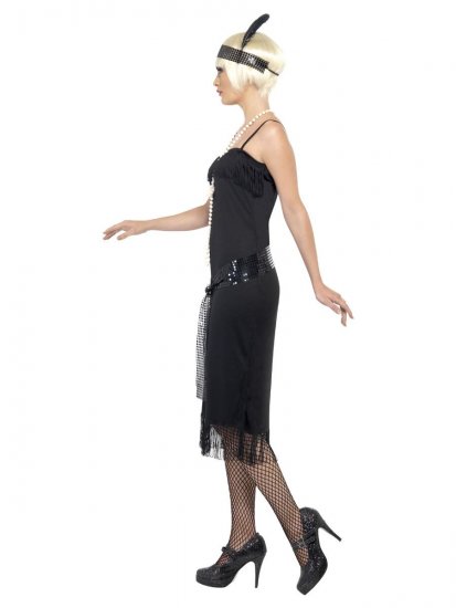 Costum Rochie neagra anii 20 de seara Flapper