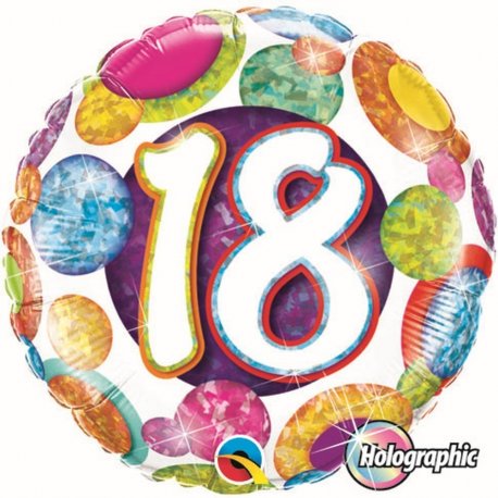 balon-folie-45-cm-holografic-18-ani