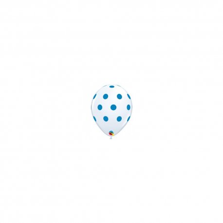 Set 25 baloane latex 28 cm inscriptionate cu buline albastre