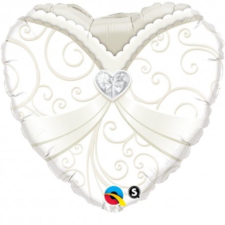 Balon Folie 45 cm Wedding Gown