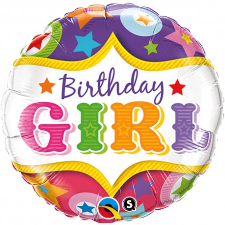 Balon folie 45 cm Birthday Girl