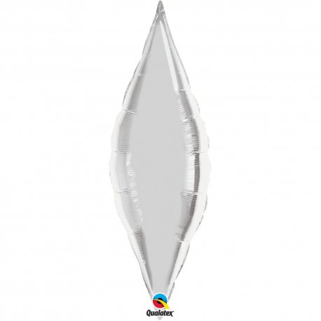 Balon folie Argintiu Metalizat Taper - 97 cm