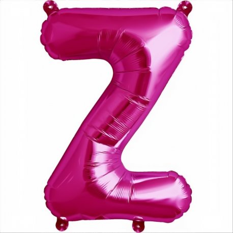 Balon folie litera Z magenta  41 cm