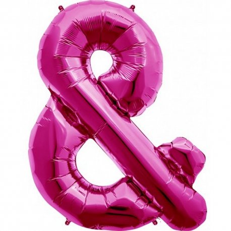 Balon folie  simbol &  magenta - 41 cm
