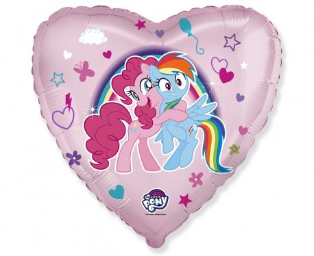 balon-folie-45-cm-inima-roz-my-little-pony