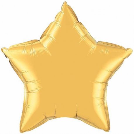 Balon mini folie Stea Gold - 23 cm