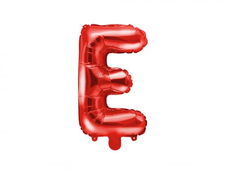 balon-folie-litera-e-rosu-35-cm